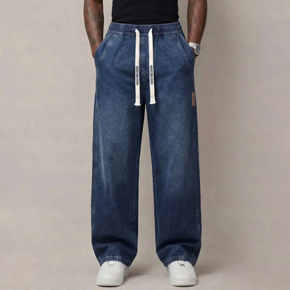 BEST SELLER I6PCS$24.63 I Men's StretchCotton Loose-FitDrawstring Jeans