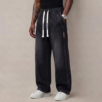 BEST SELLER I6PCS$24.63 I Men's StretchCotton Loose-FitDrawstring Jeans