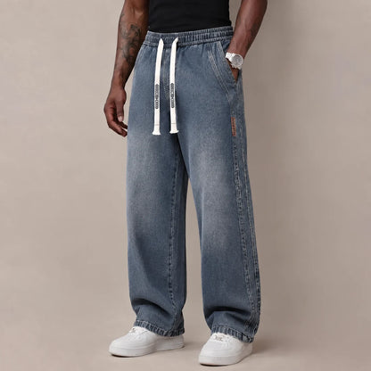 BEST SELLER I6PCS$24.63 I Men's StretchCotton Loose-FitDrawstring Jeans
