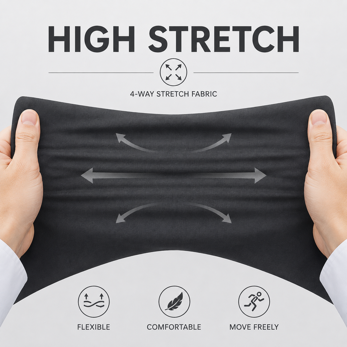Men's No-Iron Stretch Dress Pants – Comfortable Golf & Business Trousers with Flexible Fit